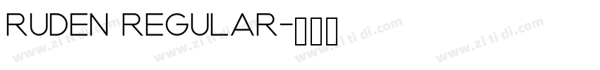 ruden regular字体转换